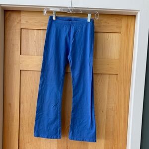 Hard Tail Blue Cropped Flare Yoga Pants